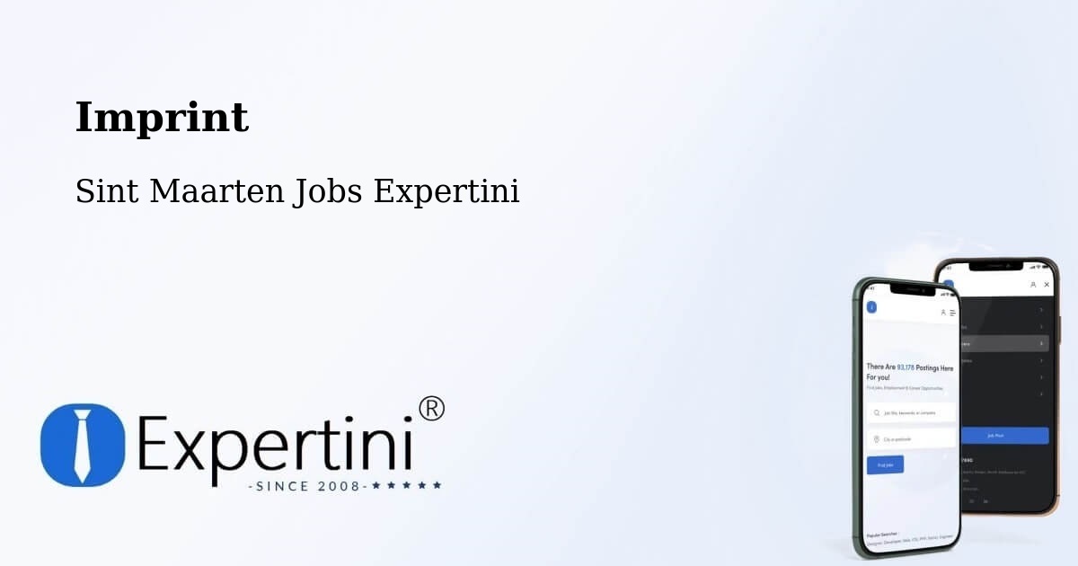Imprint – Industrie - Sint Maarten Jobs Expertini